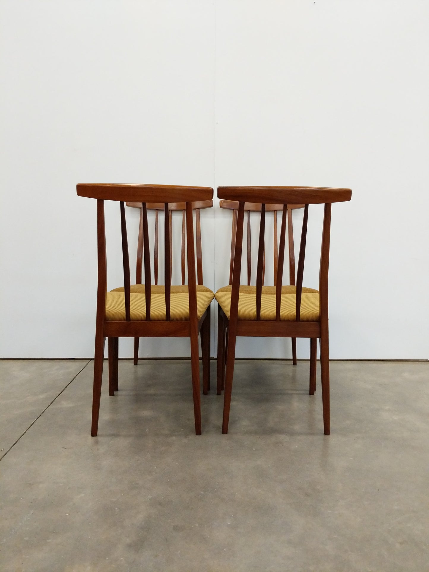 Set of 4 Vintage Mid Century Modern Dining Chairs by Younger