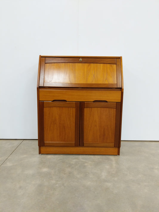 Vintage Mid Century Modern Teak Secretary Desk by Jentique