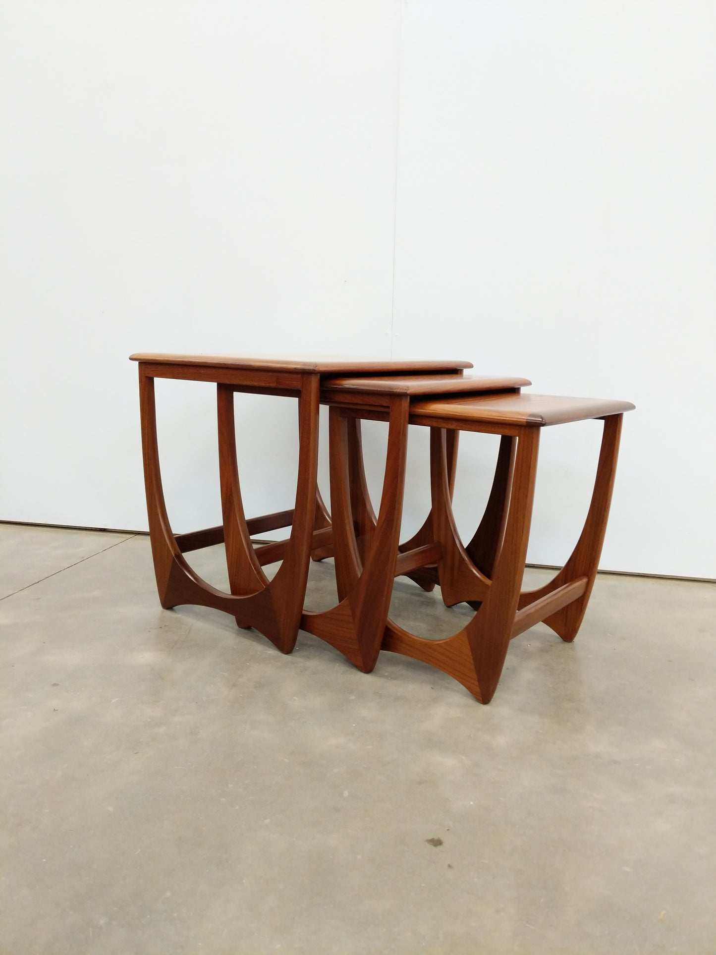 Set of Vintage Mid Century Modern Teak Nesting Tables by G Plan