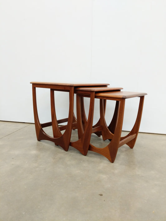 Set of Vintage Mid Century Modern Teak Nesting Tables by G Plan