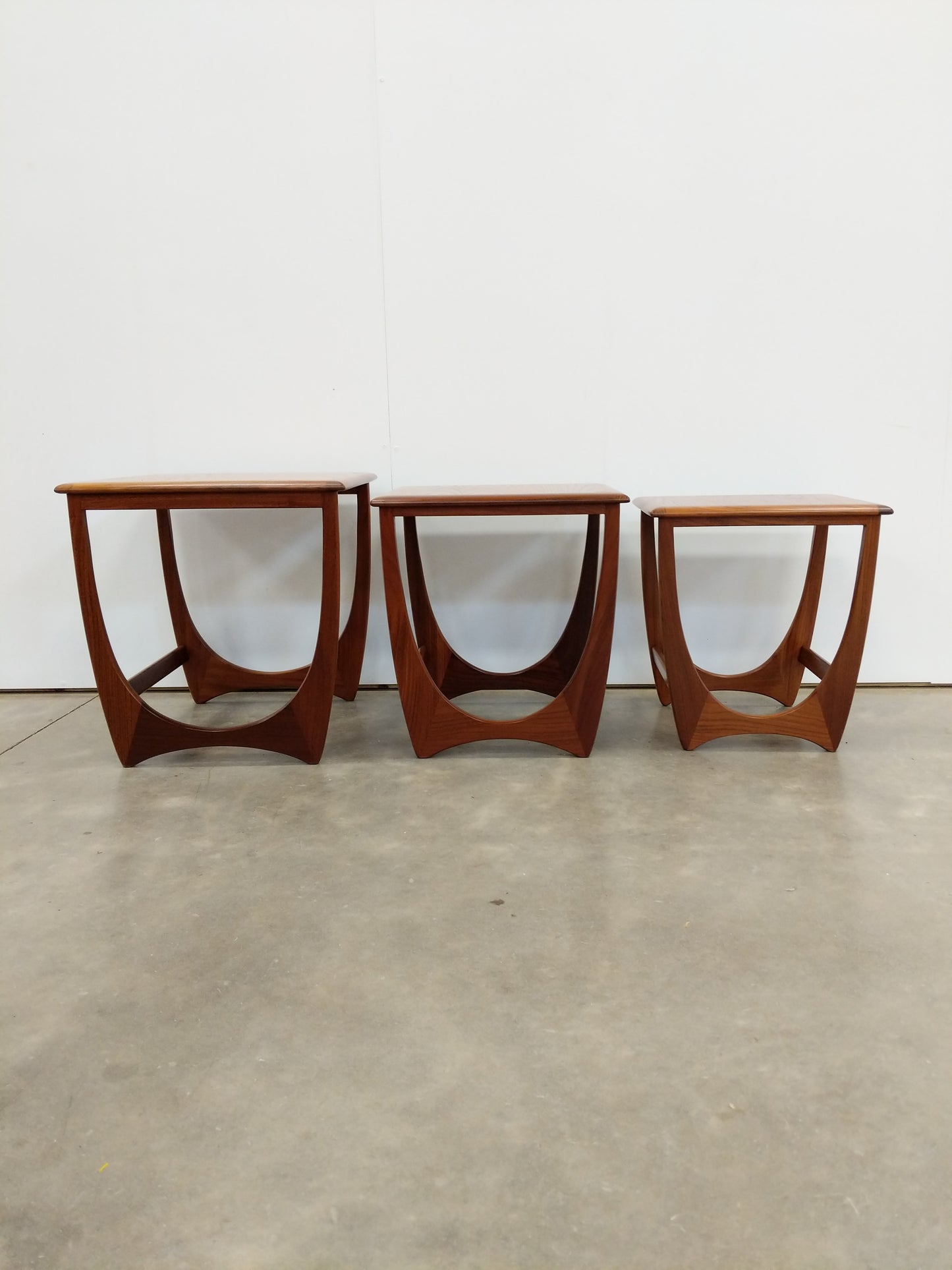 Set of Vintage Mid Century Modern Teak Nesting Tables by G Plan