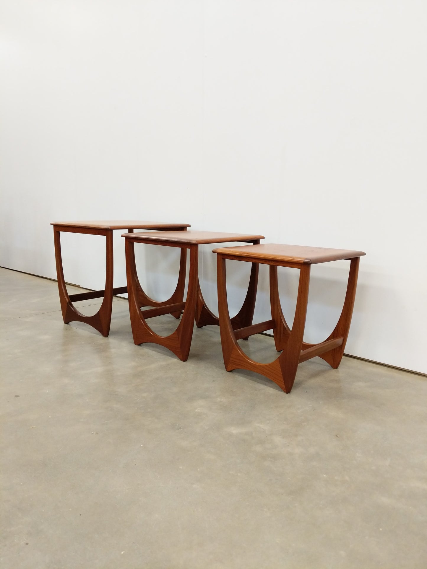 Set of Vintage Mid Century Modern Teak Nesting Tables by G Plan