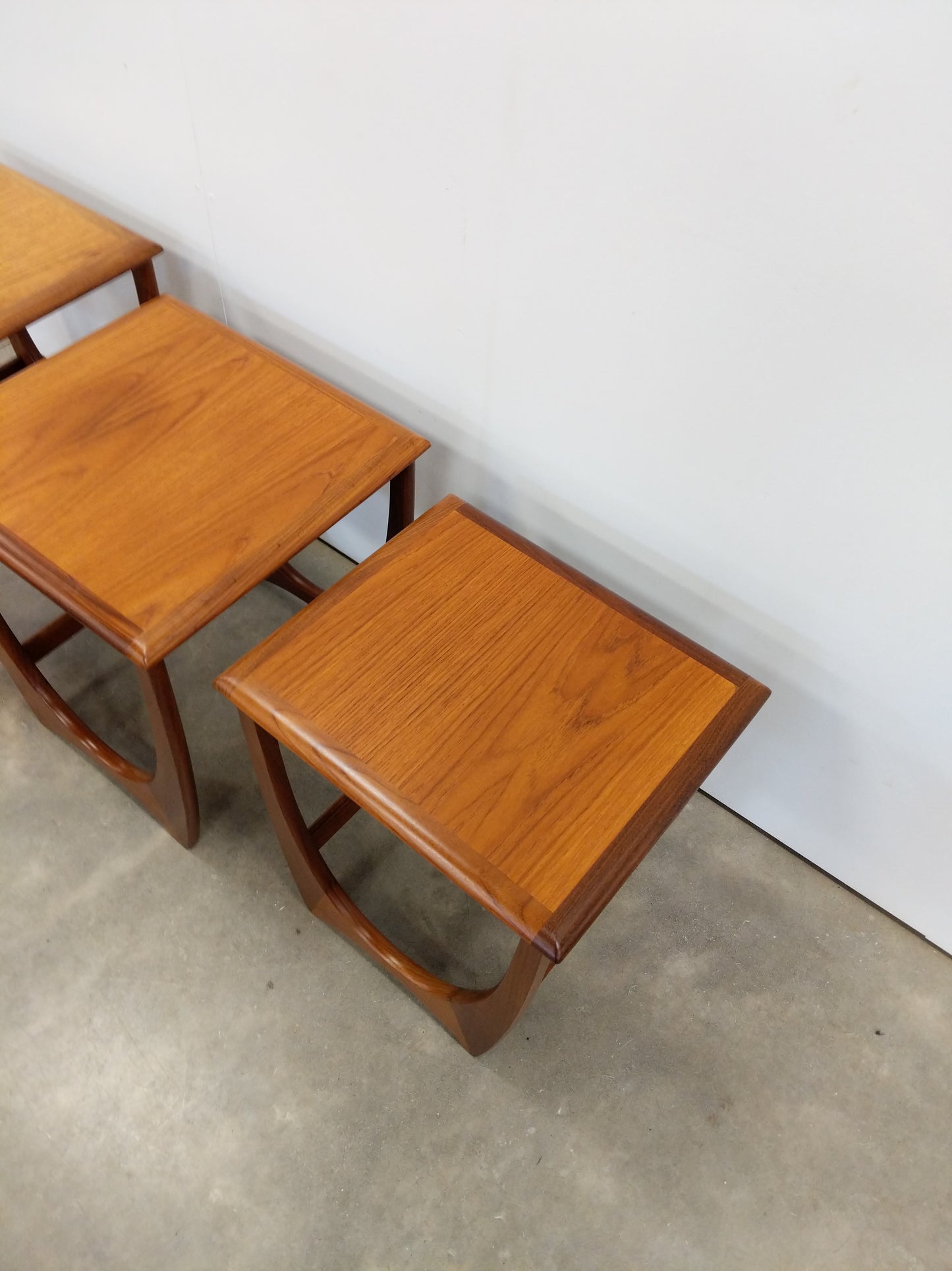 Set of Vintage Mid Century Modern Teak Nesting Tables by G Plan