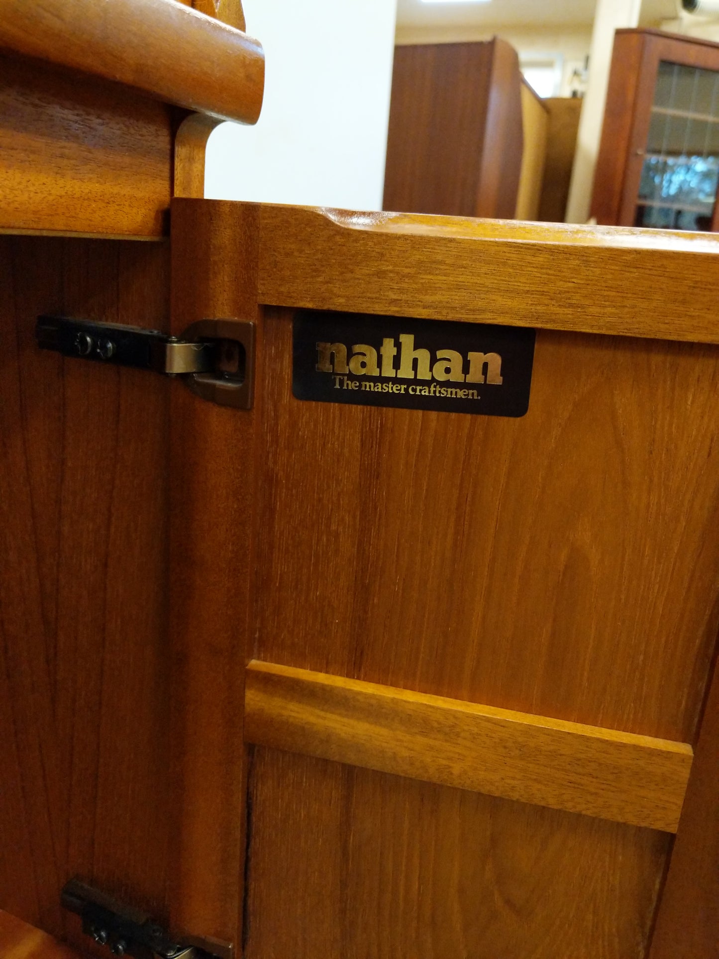 Vintage Mid Century Modern Teak Secretary Desk by Nathan