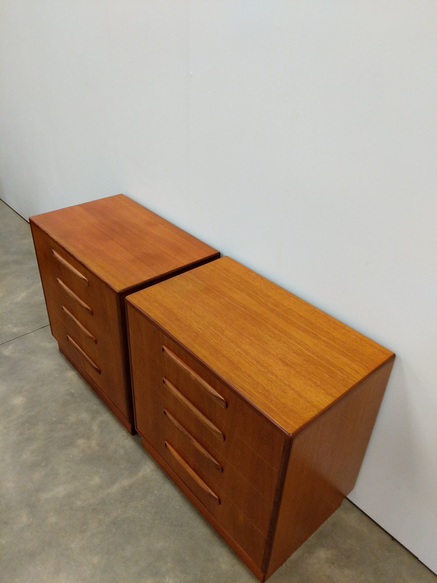 Pair of Vintage Mid Century Modern Teak Low Dressers by G Plan