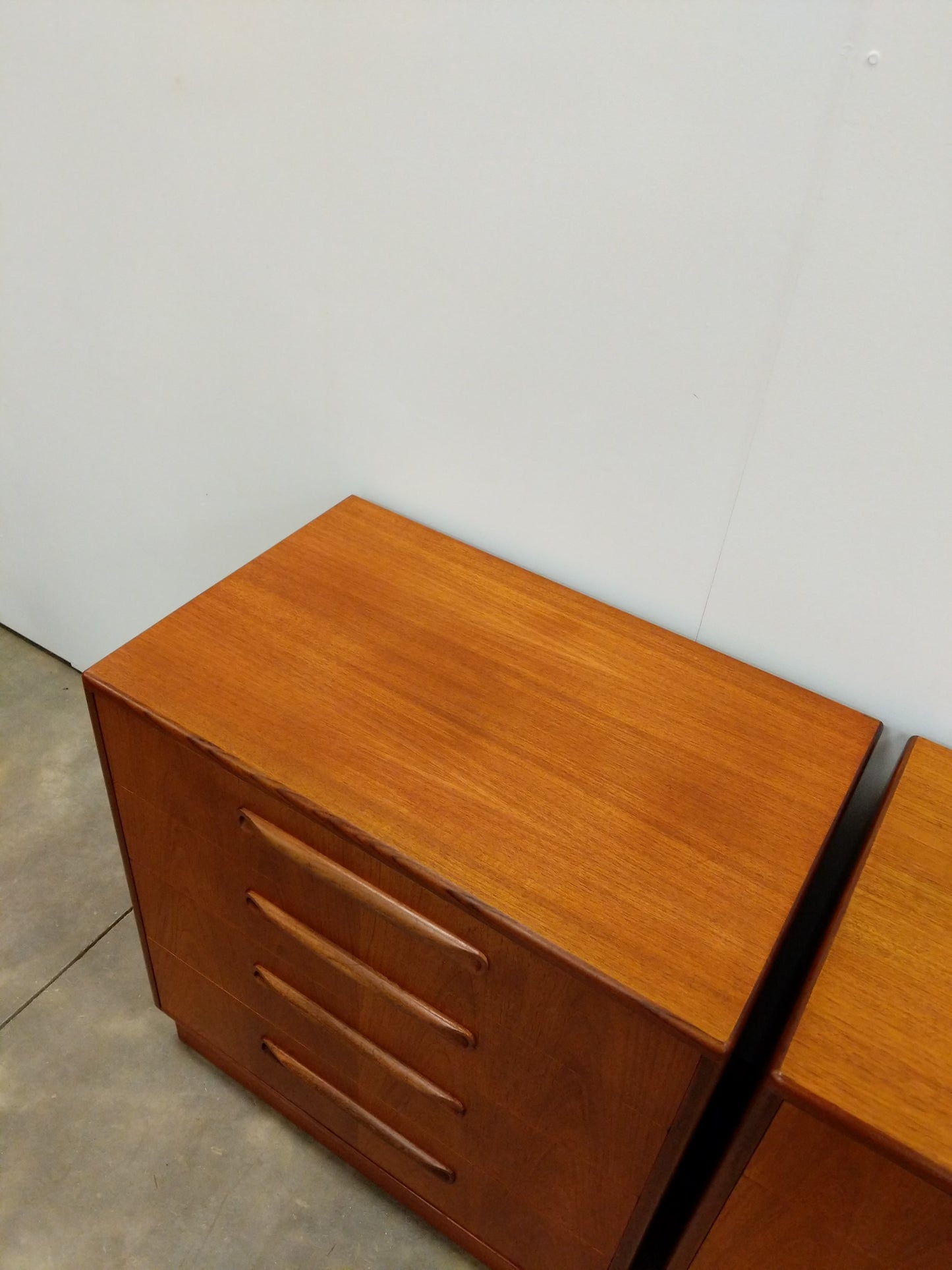 Pair of Vintage Mid Century Modern Teak Low Dressers by G Plan