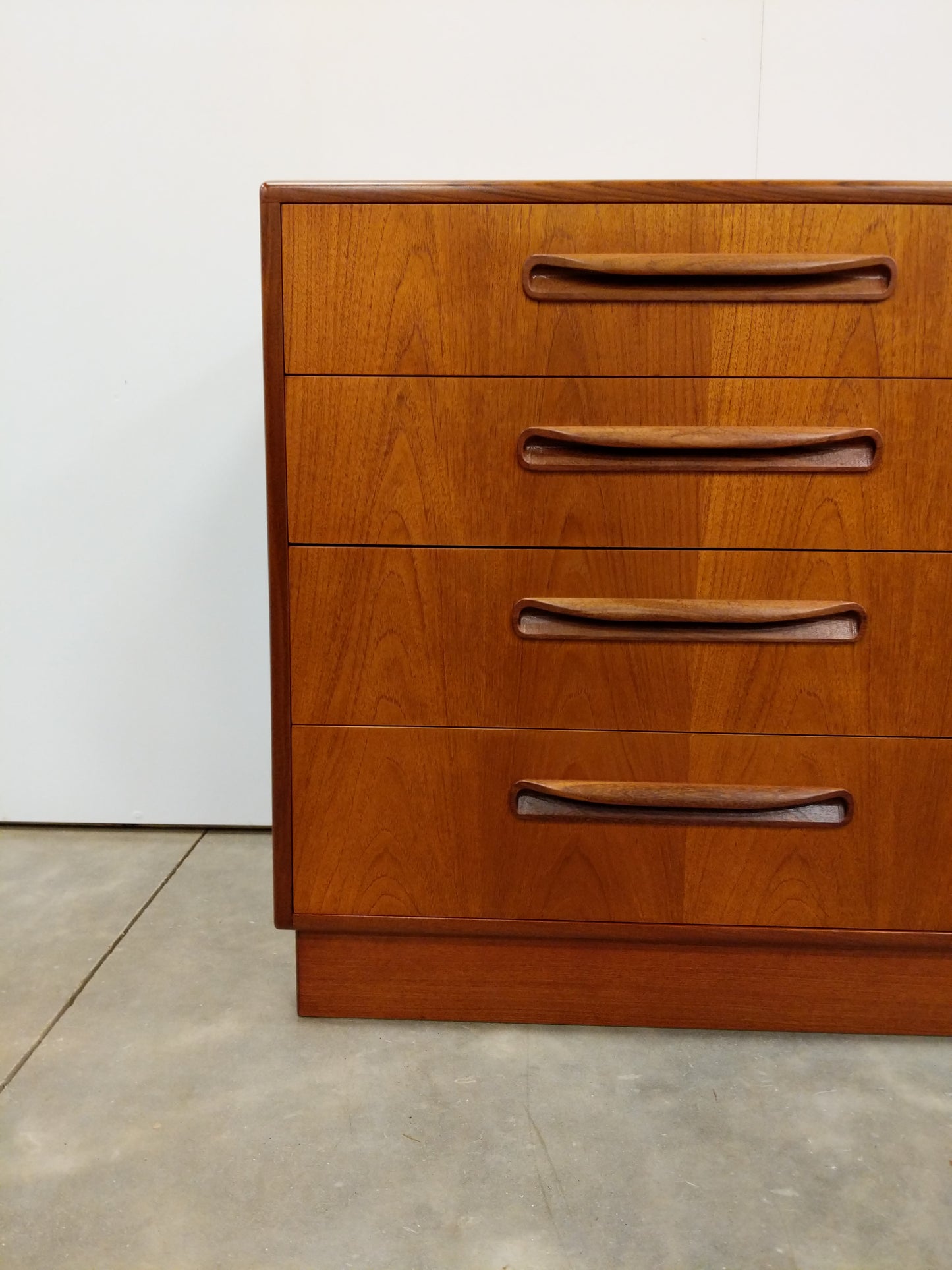 Pair of Vintage Mid Century Modern Teak Low Dressers by G Plan