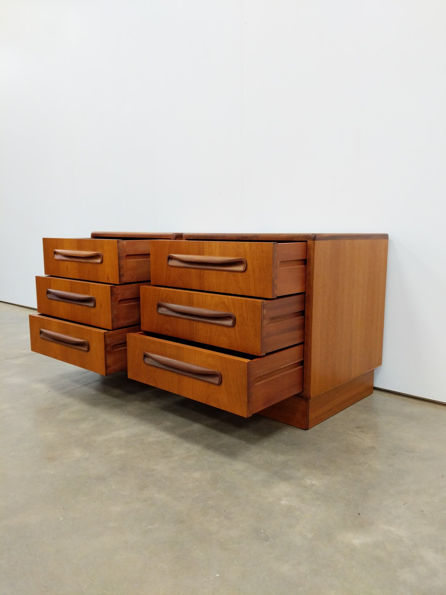 Pair of Vintage Mid Century Modern Teak Nightstands by G Plan