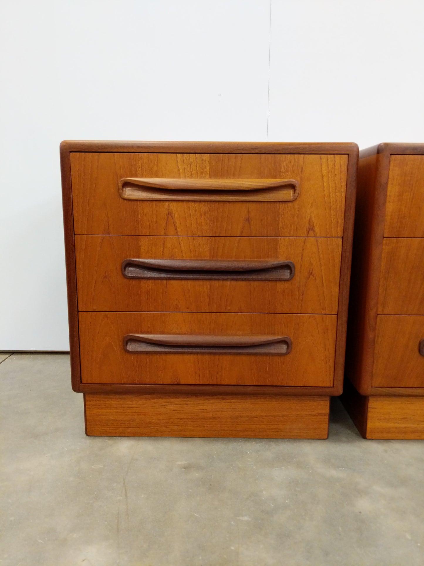 Pair of Vintage Mid Century Modern Teak Nightstands by G Plan