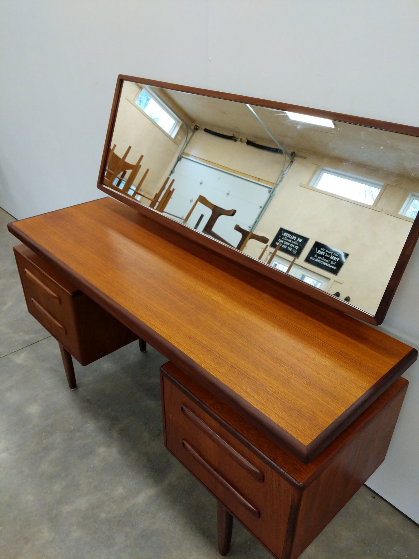 Vintage Mid Century Modern Teak Desk / Dressing Table by G Plan