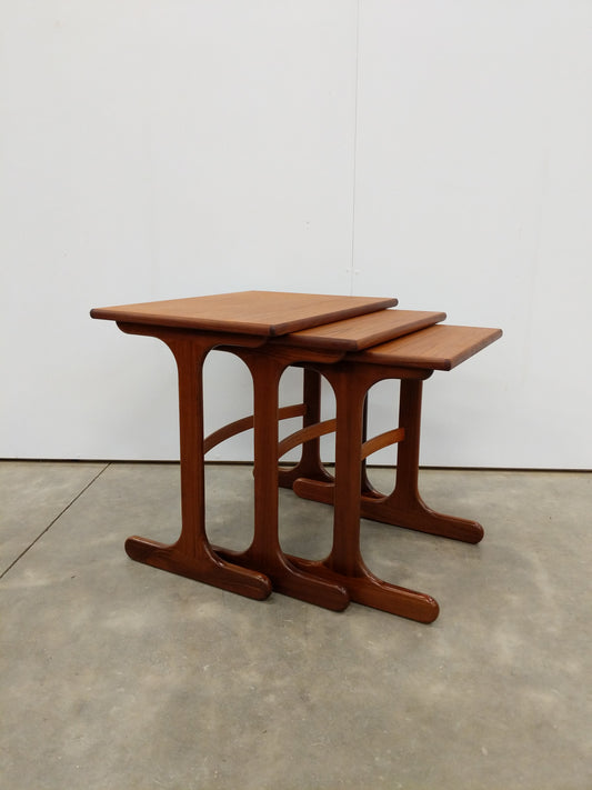 Set of Vintage Mid Century Modern Teak Nesting Tables by G Plan