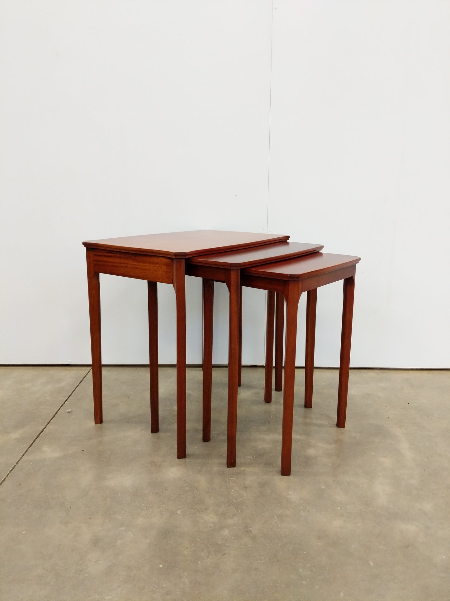 Set of Vintage Mid Century Modern Nesting Tables by McIntosh
