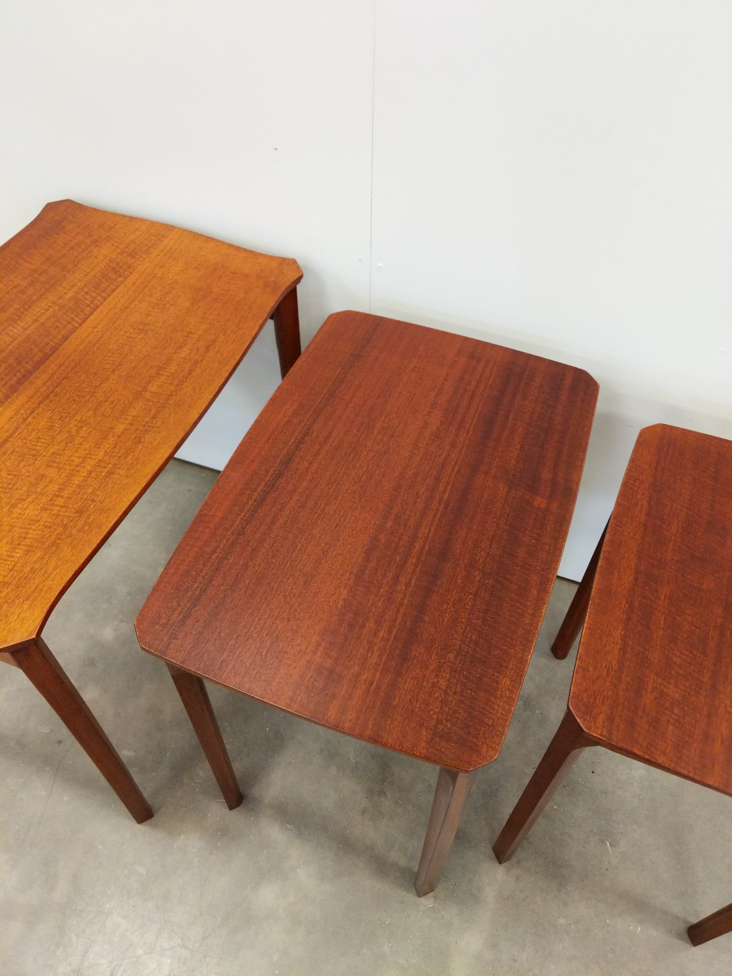 Set of Vintage Mid Century Modern Nesting Tables by McIntosh