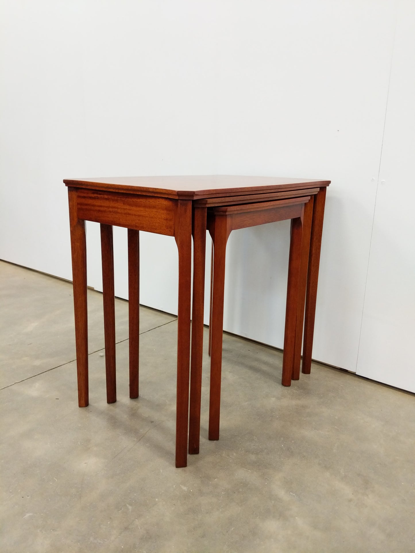 Set of Vintage Mid Century Modern Nesting Tables by McIntosh