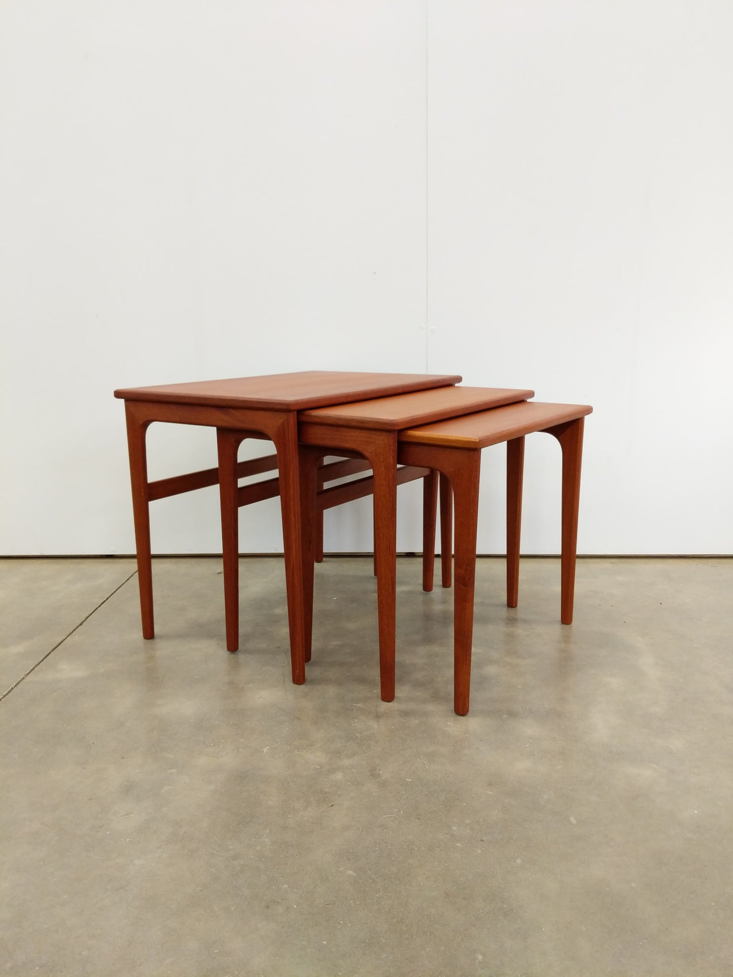 Set of Vintage Danish Modern Teak Nesting Tables