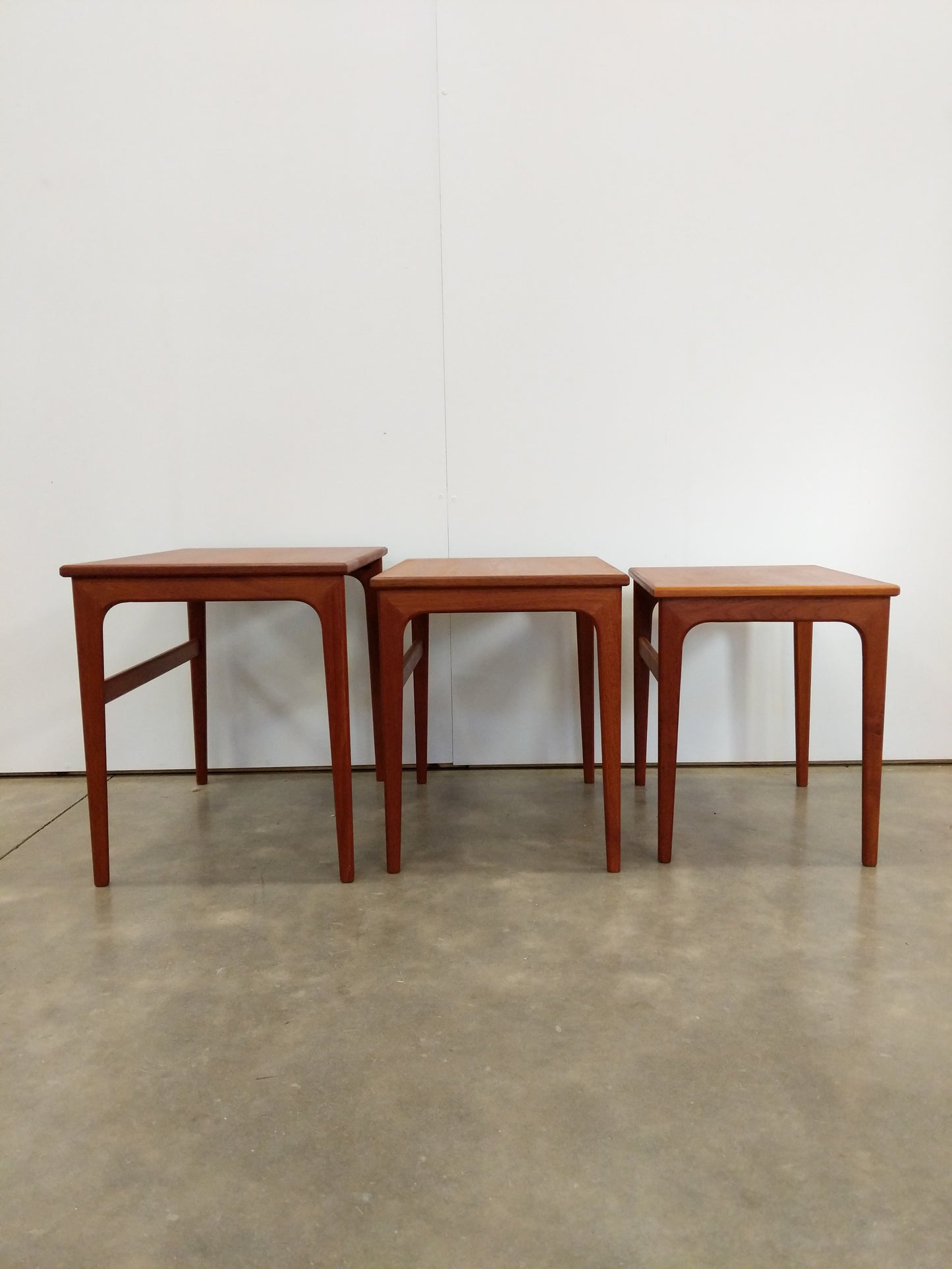Set of Vintage Danish Modern Teak Nesting Tables