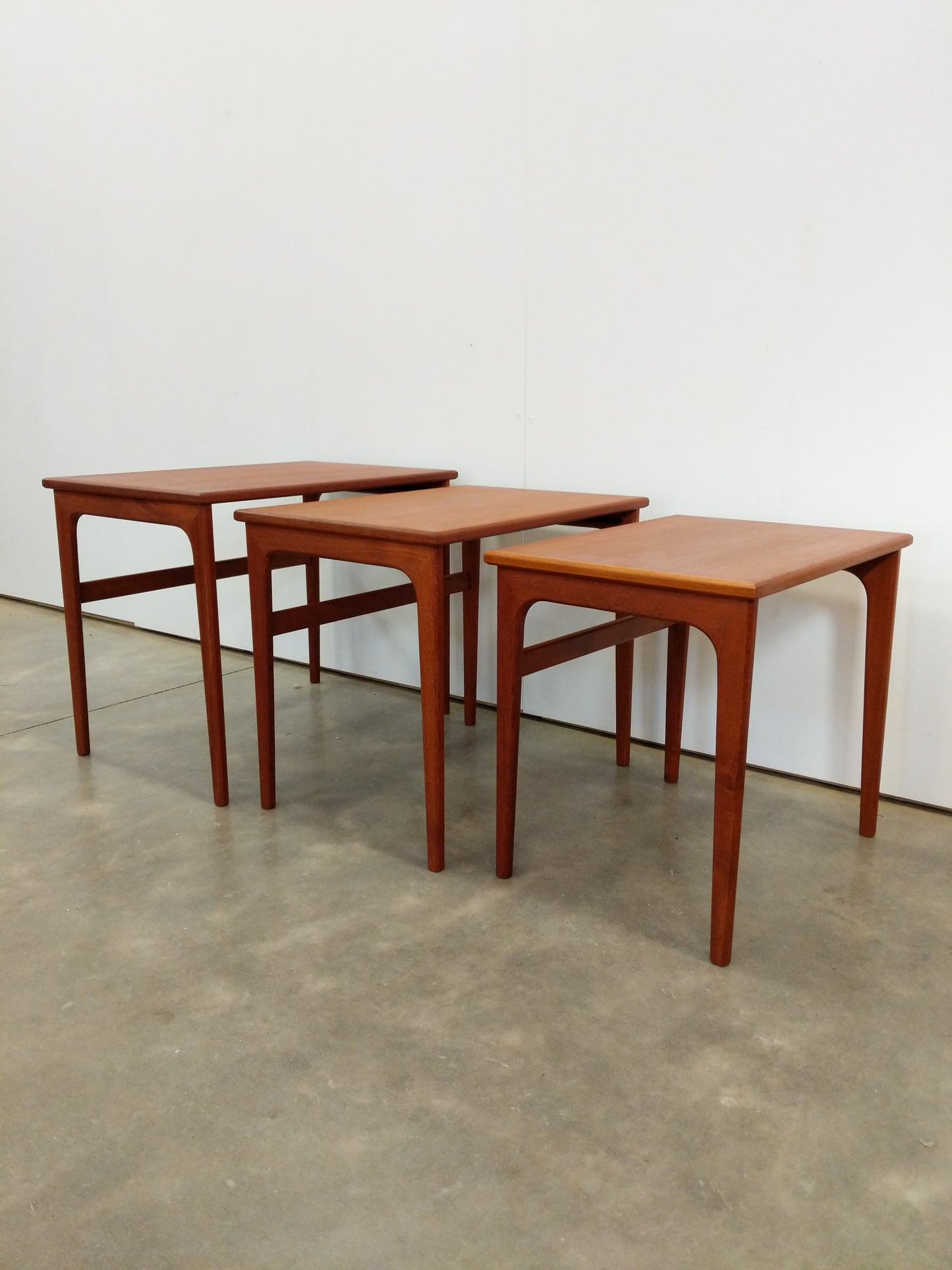 Set of Vintage Danish Modern Teak Nesting Tables
