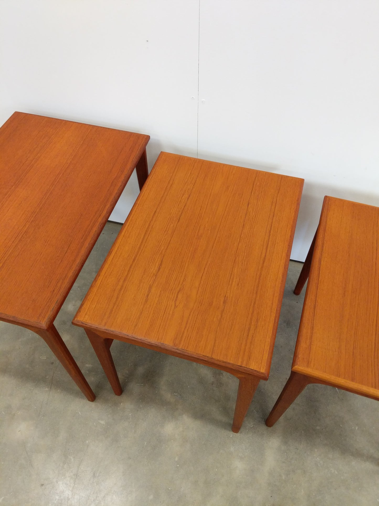 Set of Vintage Danish Modern Teak Nesting Tables