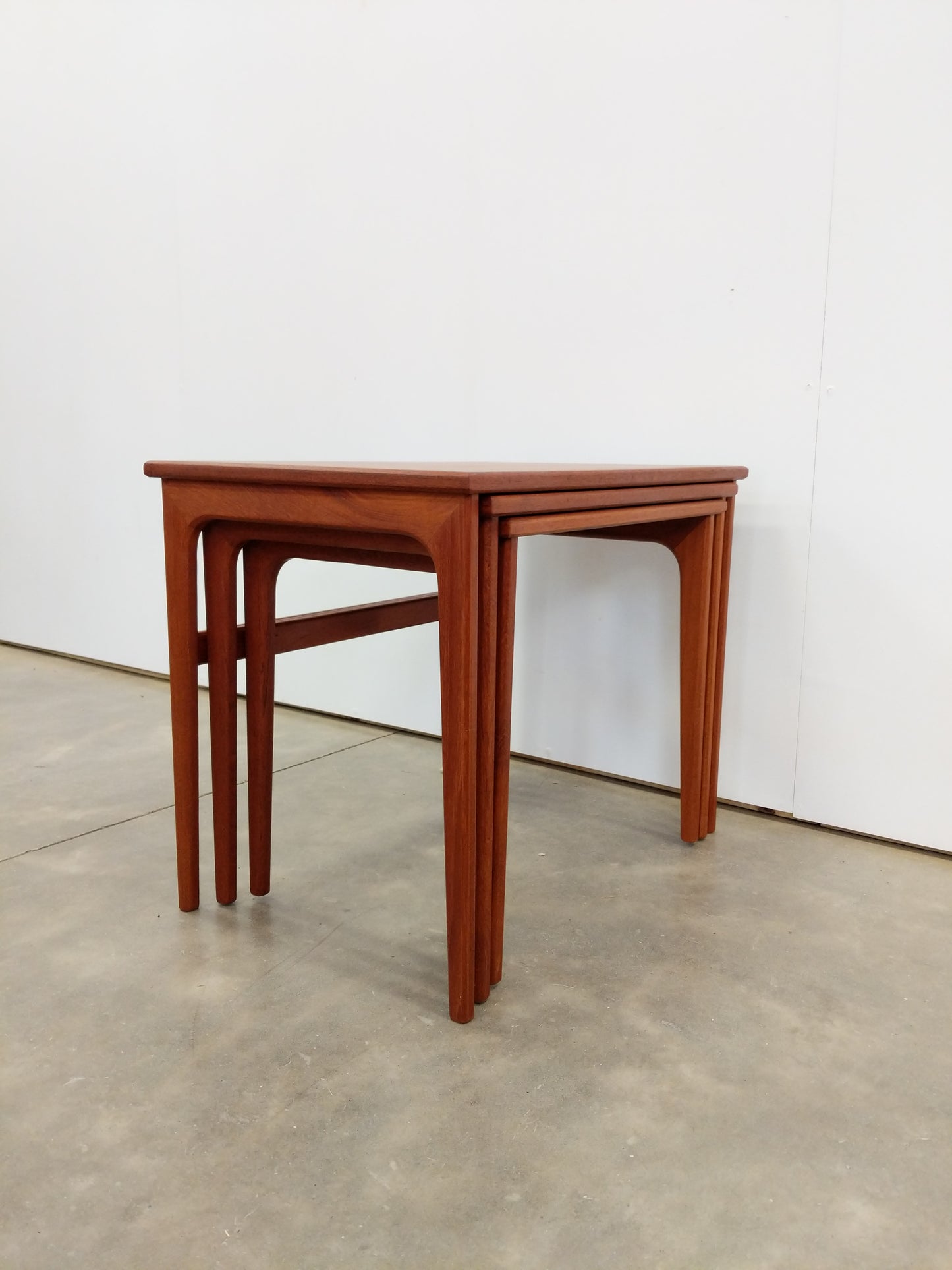 Set of Vintage Danish Modern Teak Nesting Tables