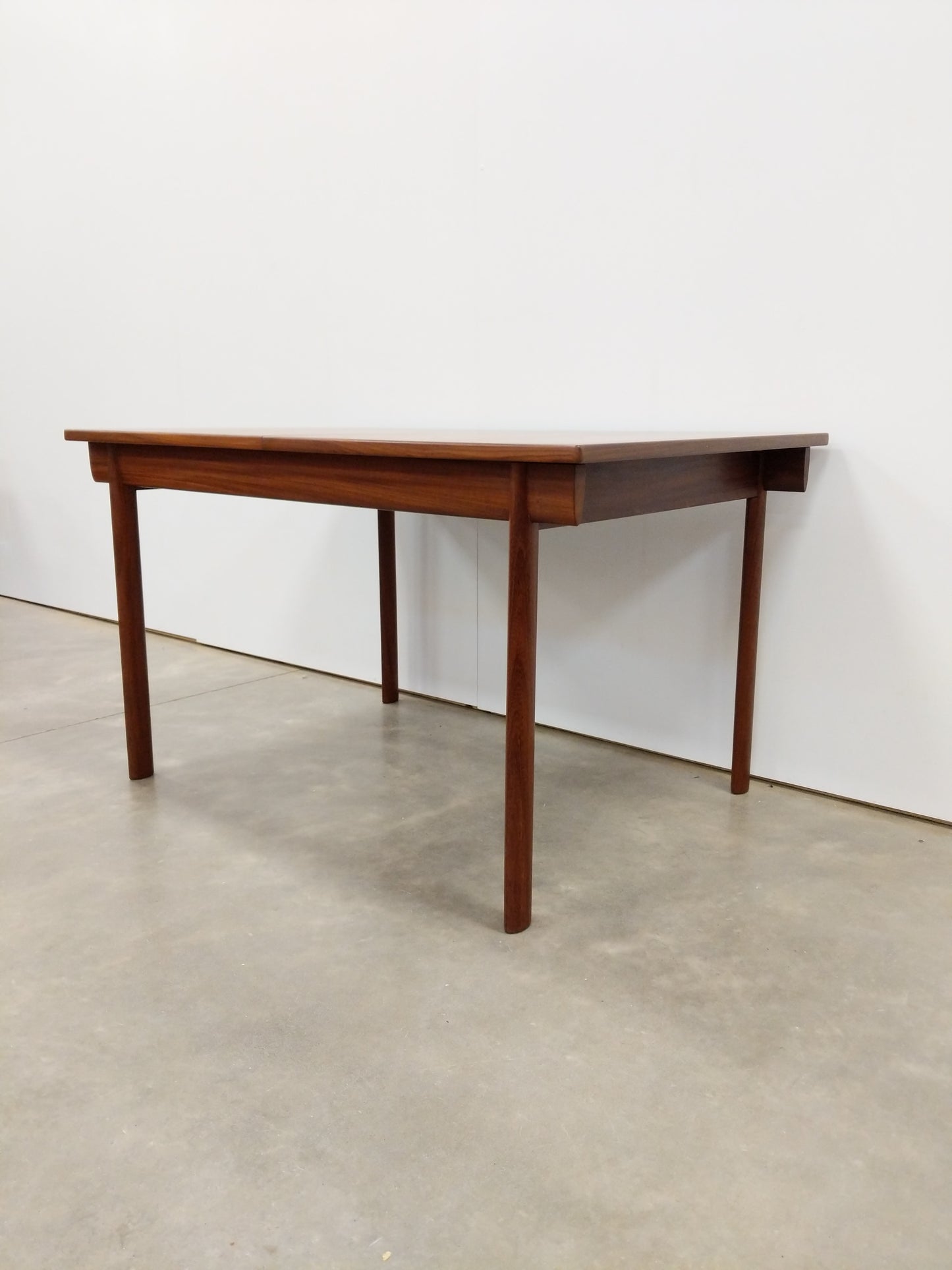 Vintage Mid Century Modern Teak Extendable Dining Table by White and Newton