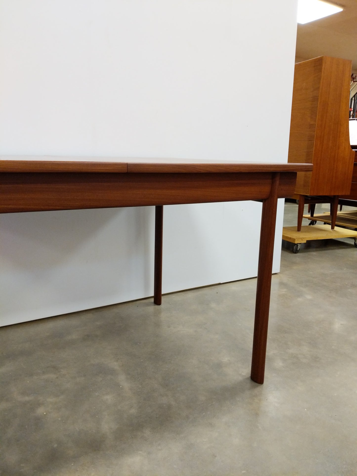 Vintage Mid Century Modern Teak Extendable Dining Table by White and Newton