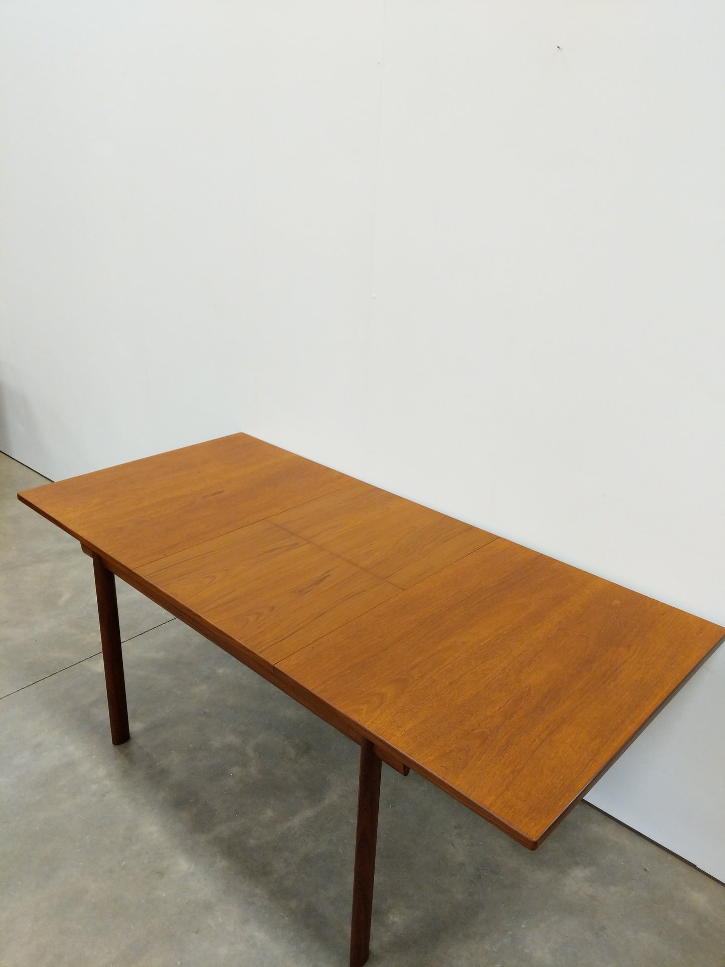 Vintage Mid Century Modern Teak Extendable Dining Table by White and Newton