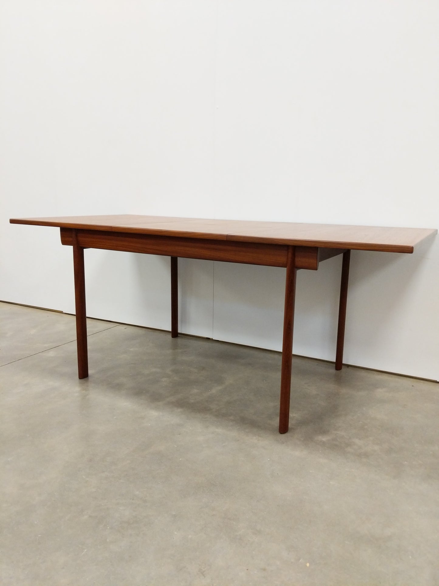 Vintage Mid Century Modern Teak Extendable Dining Table by White and Newton