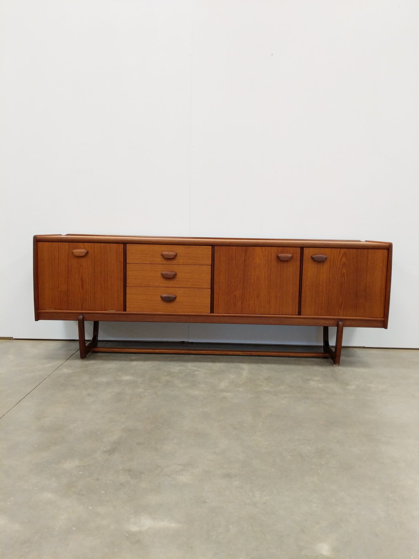 Vintage Mid Century Modern Teak Credenza by Portwood