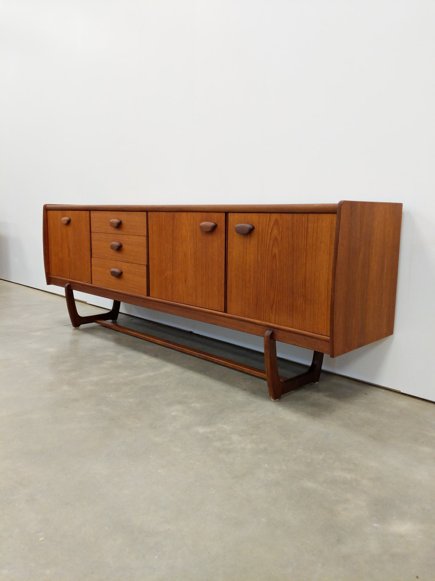 Vintage Mid Century Modern Teak Credenza by Portwood