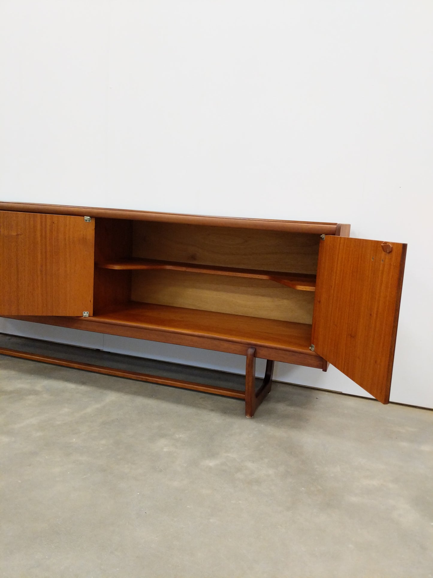 Vintage Mid Century Modern Teak Credenza by Portwood
