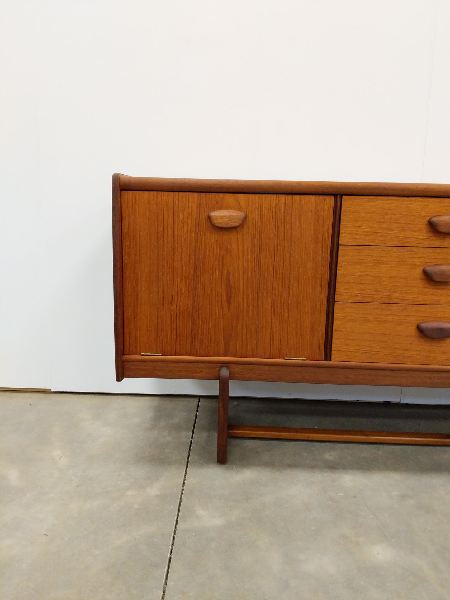 Vintage Mid Century Modern Teak Credenza by Portwood