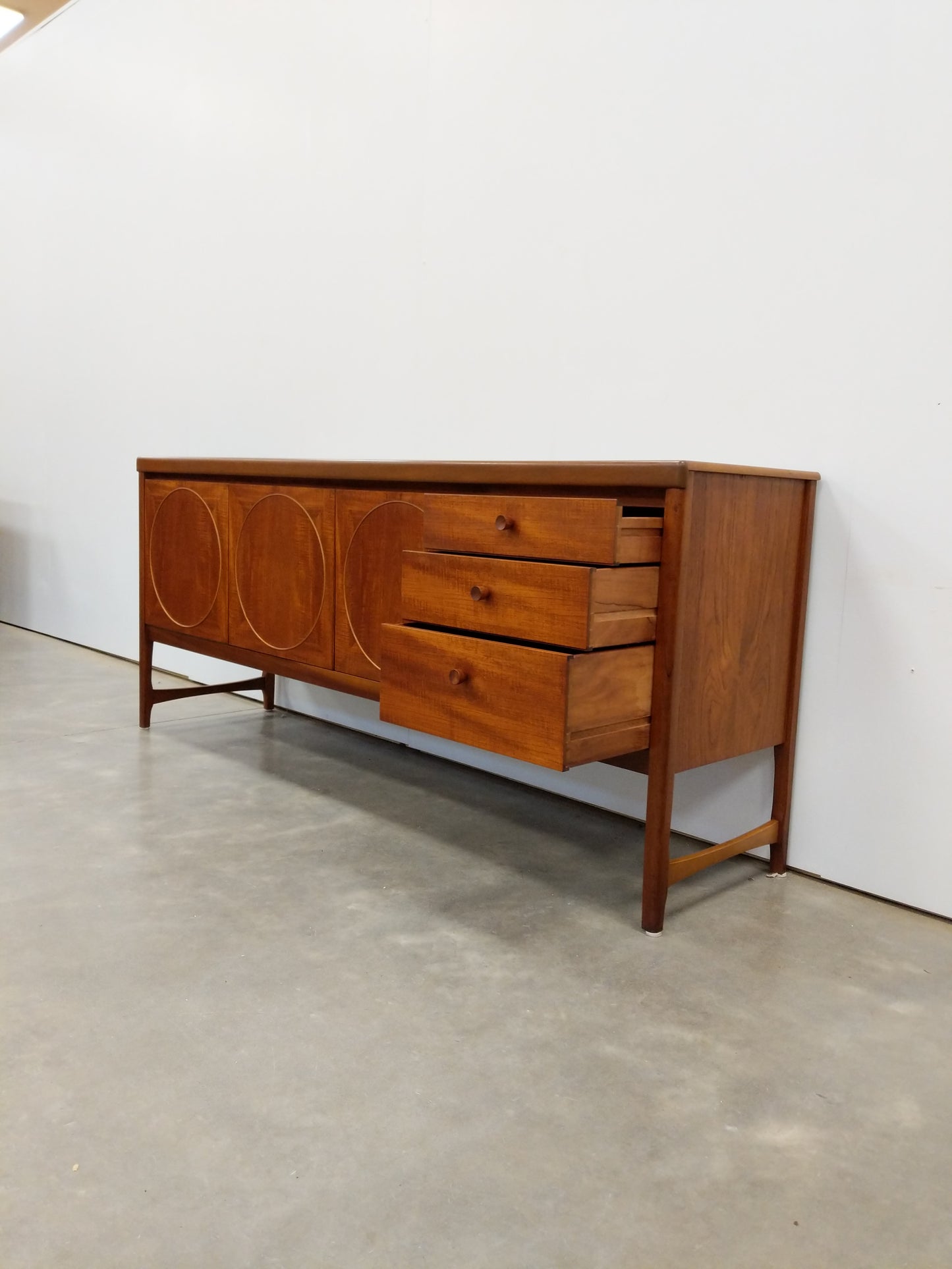 Vintage Mid Century Modern Teak Credenza by Nathan