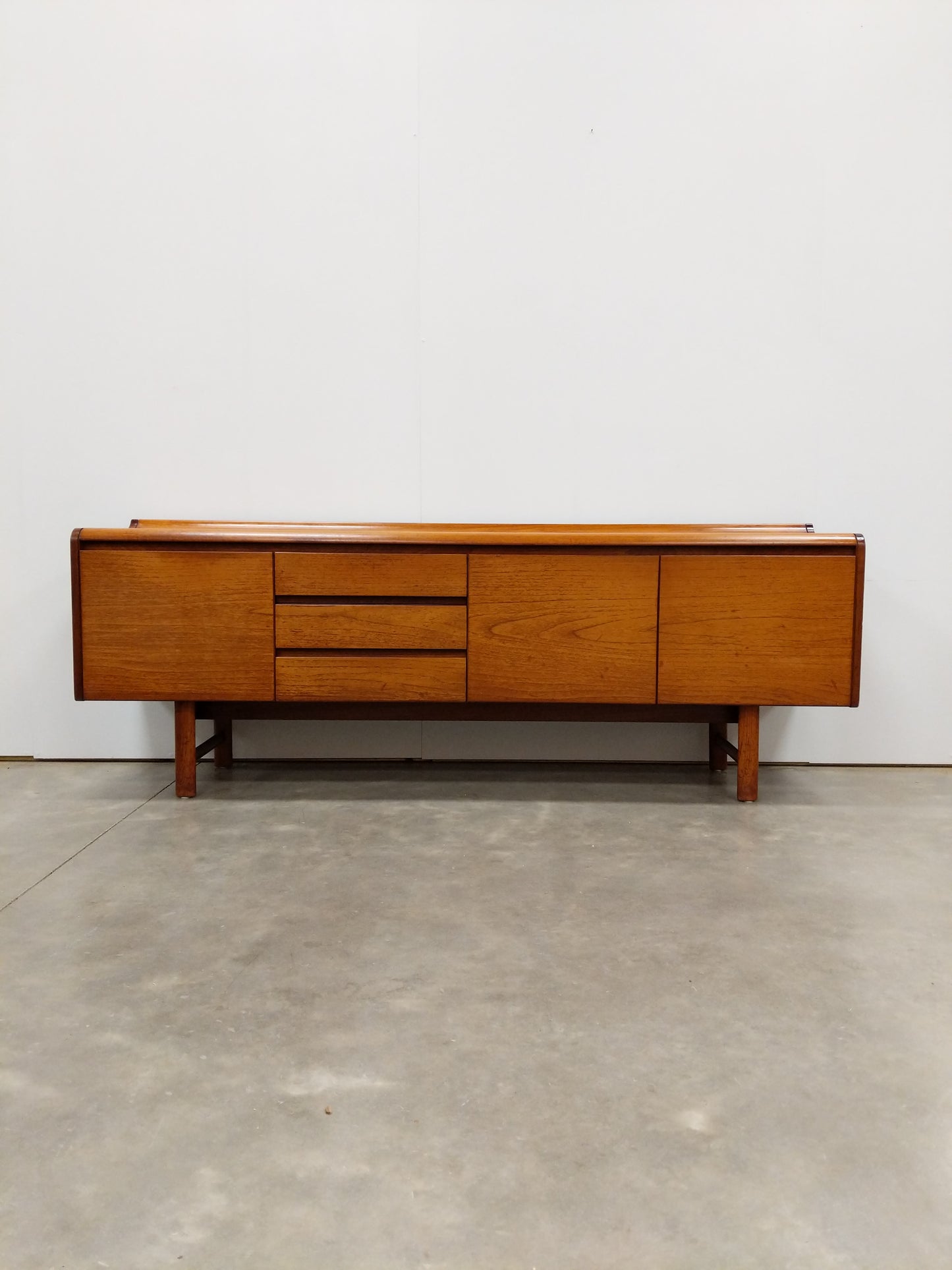 Vintage Mid Century Modern Teak Credenza by White and Newton