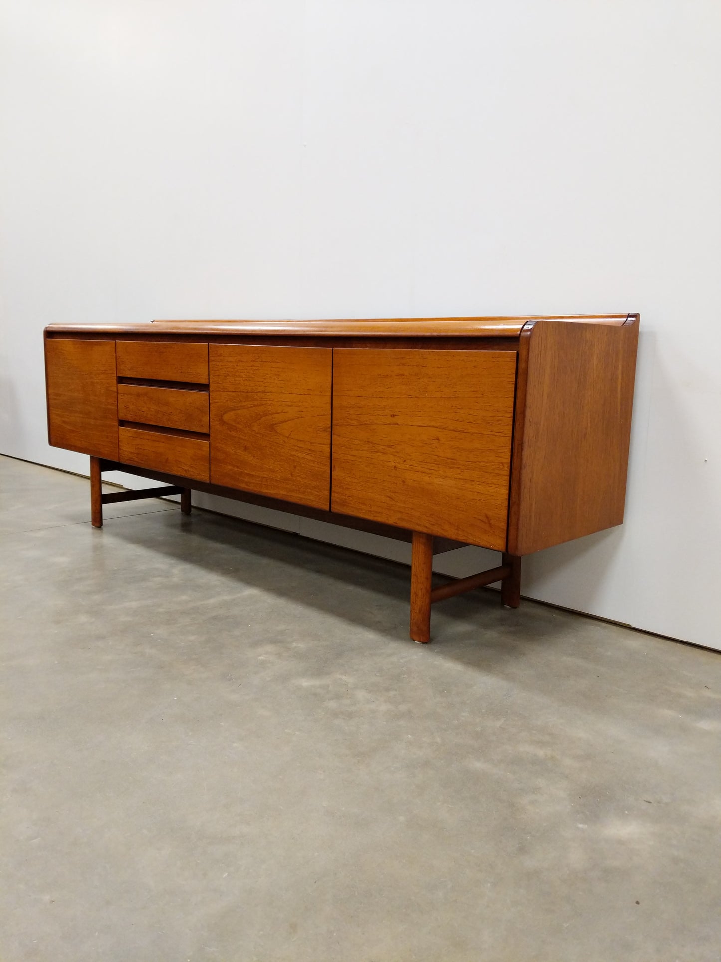 Vintage Mid Century Modern Teak Credenza by White and Newton