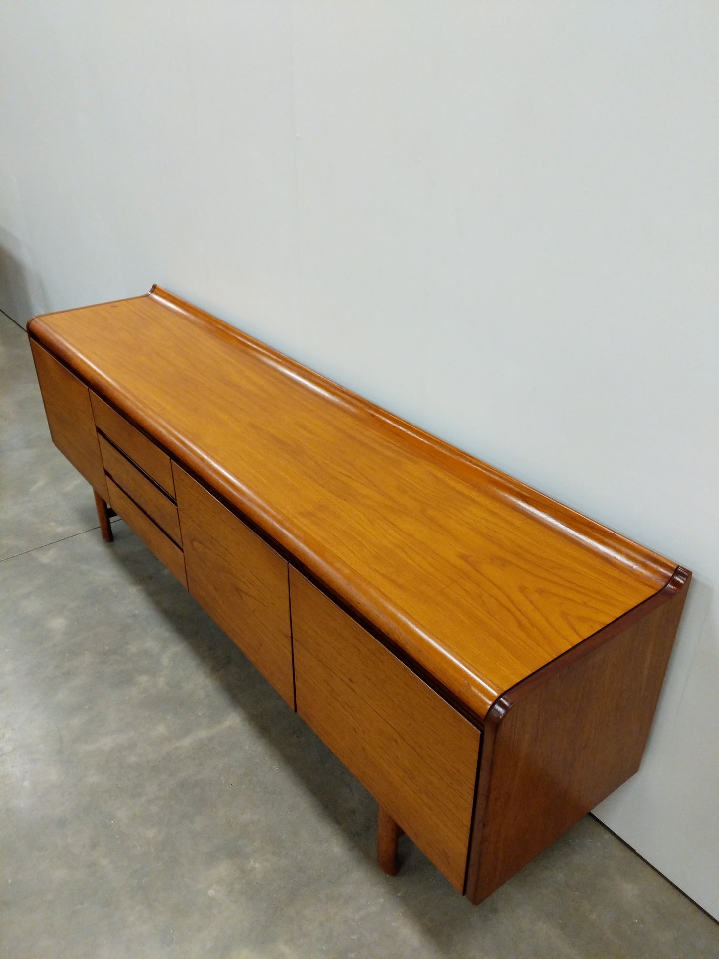 Vintage Mid Century Modern Teak Credenza by White and Newton