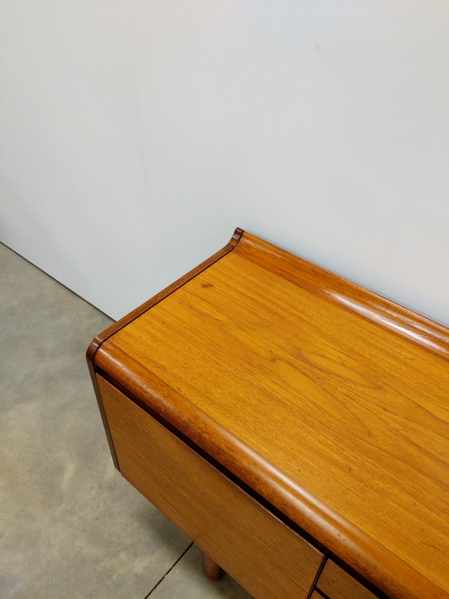 Vintage Mid Century Modern Teak Credenza by White and Newton