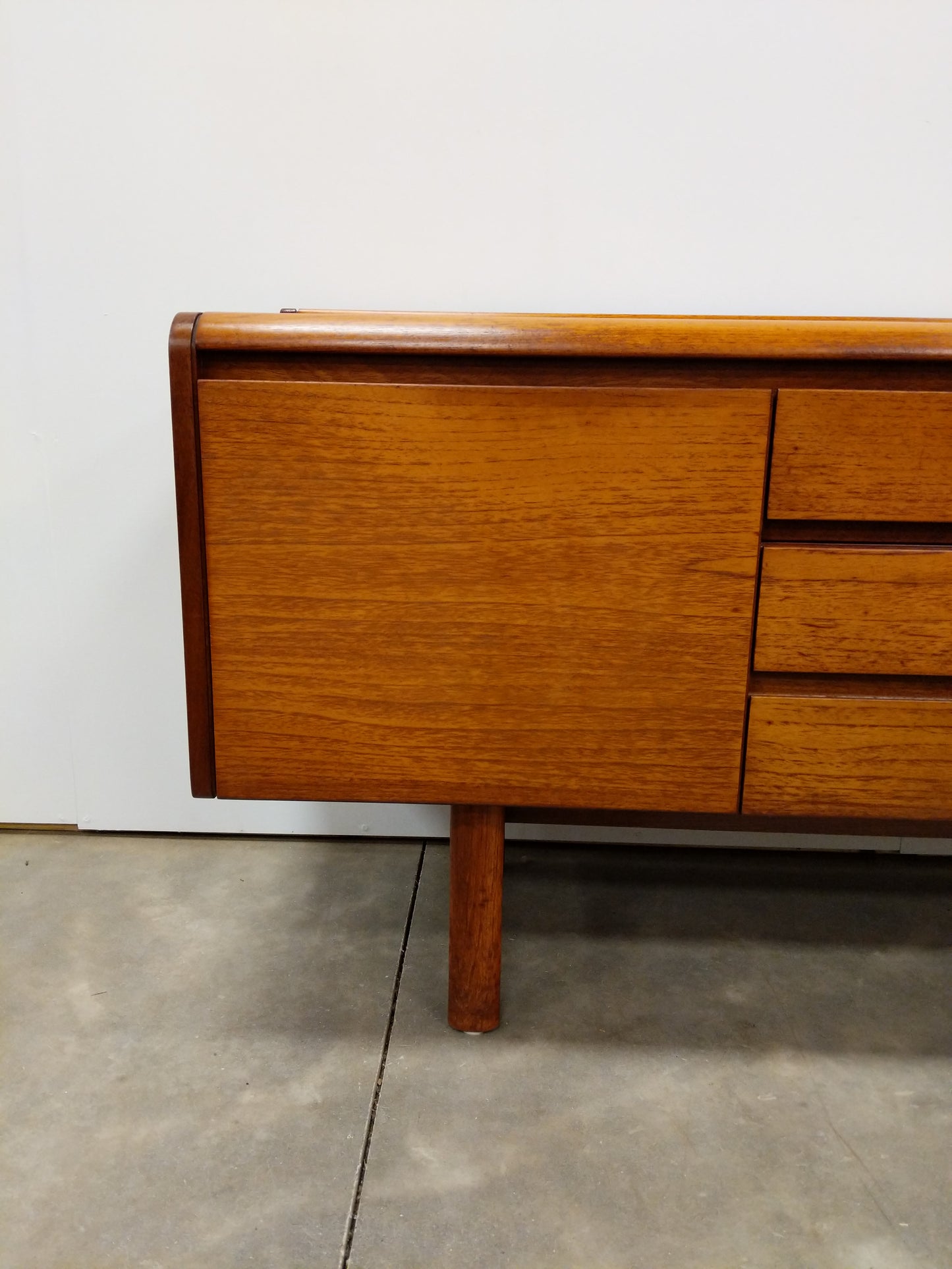 Vintage Mid Century Modern Teak Credenza by White and Newton