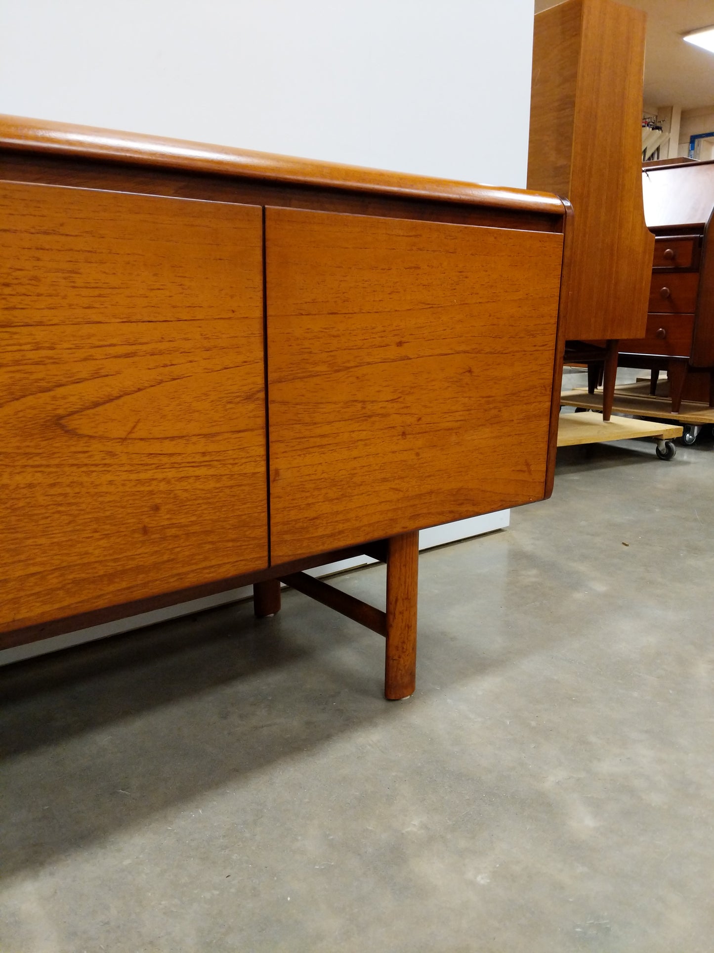 Vintage Mid Century Modern Teak Credenza by White and Newton