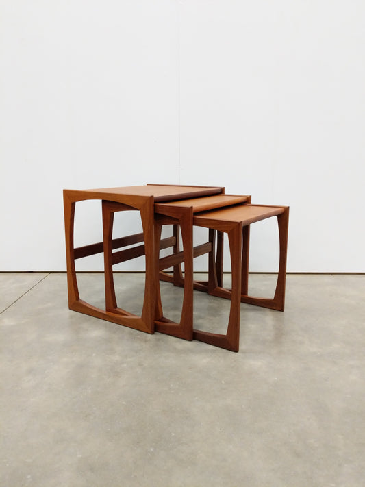Set of Vintage Mid Century Modern Teak Nesting Tables by G Plan