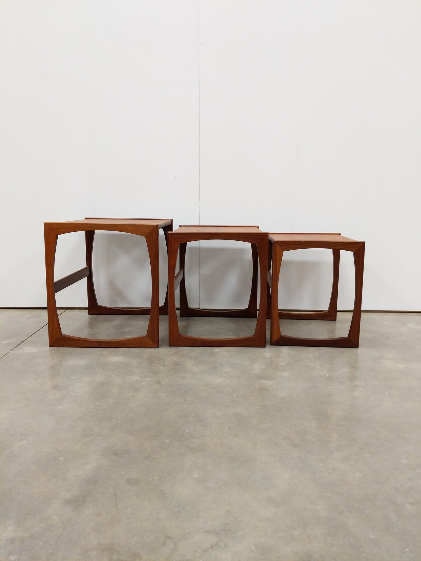 Set of Vintage Mid Century Modern Teak Nesting Tables by G Plan