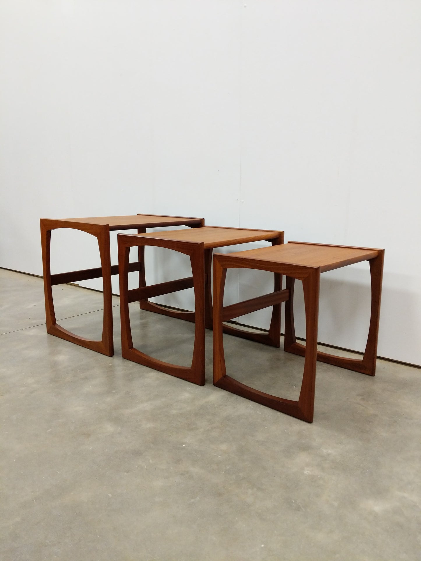 Set of Vintage Mid Century Modern Teak Nesting Tables by G Plan