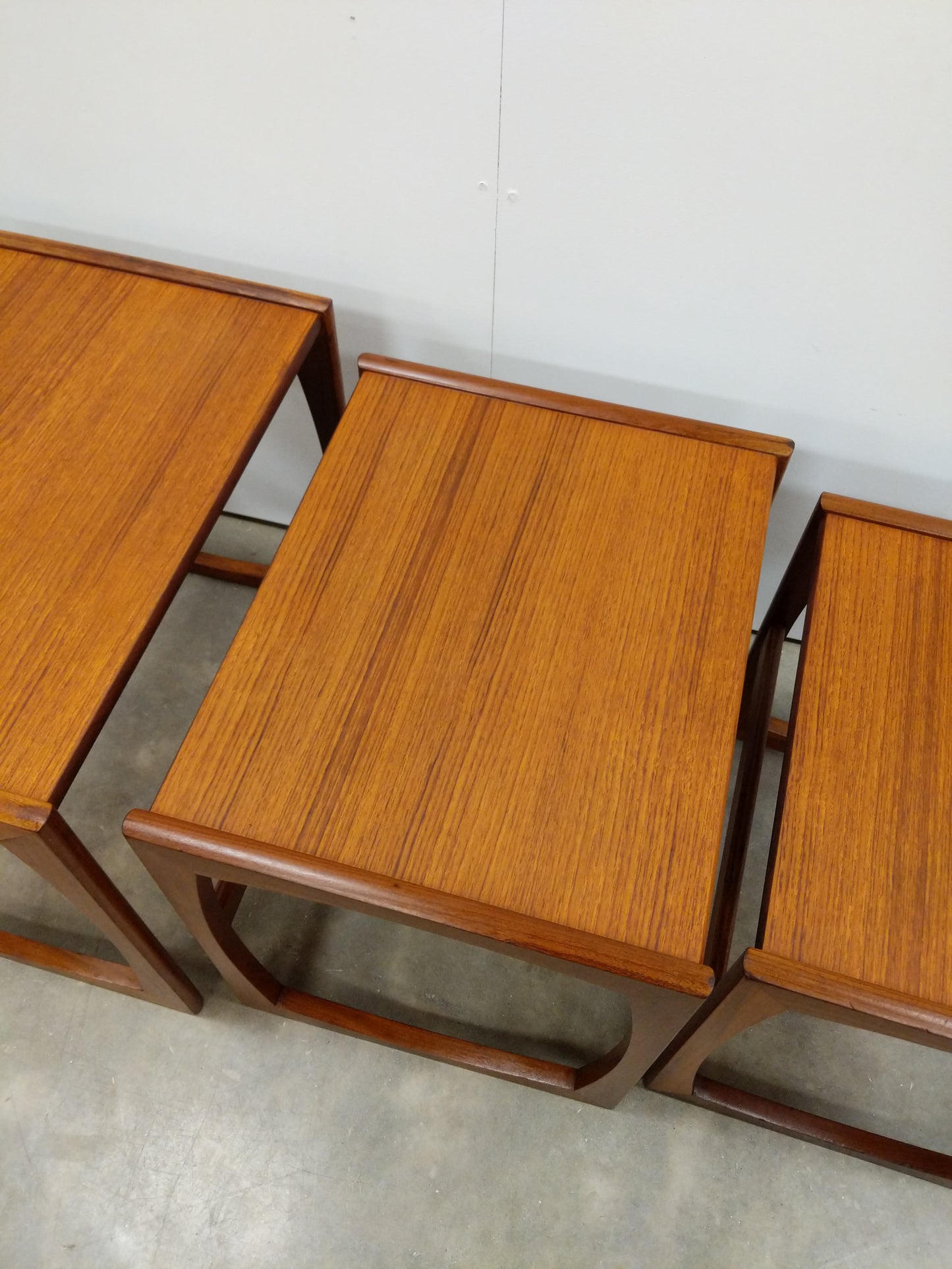 Set of Vintage Mid Century Modern Teak Nesting Tables by G Plan