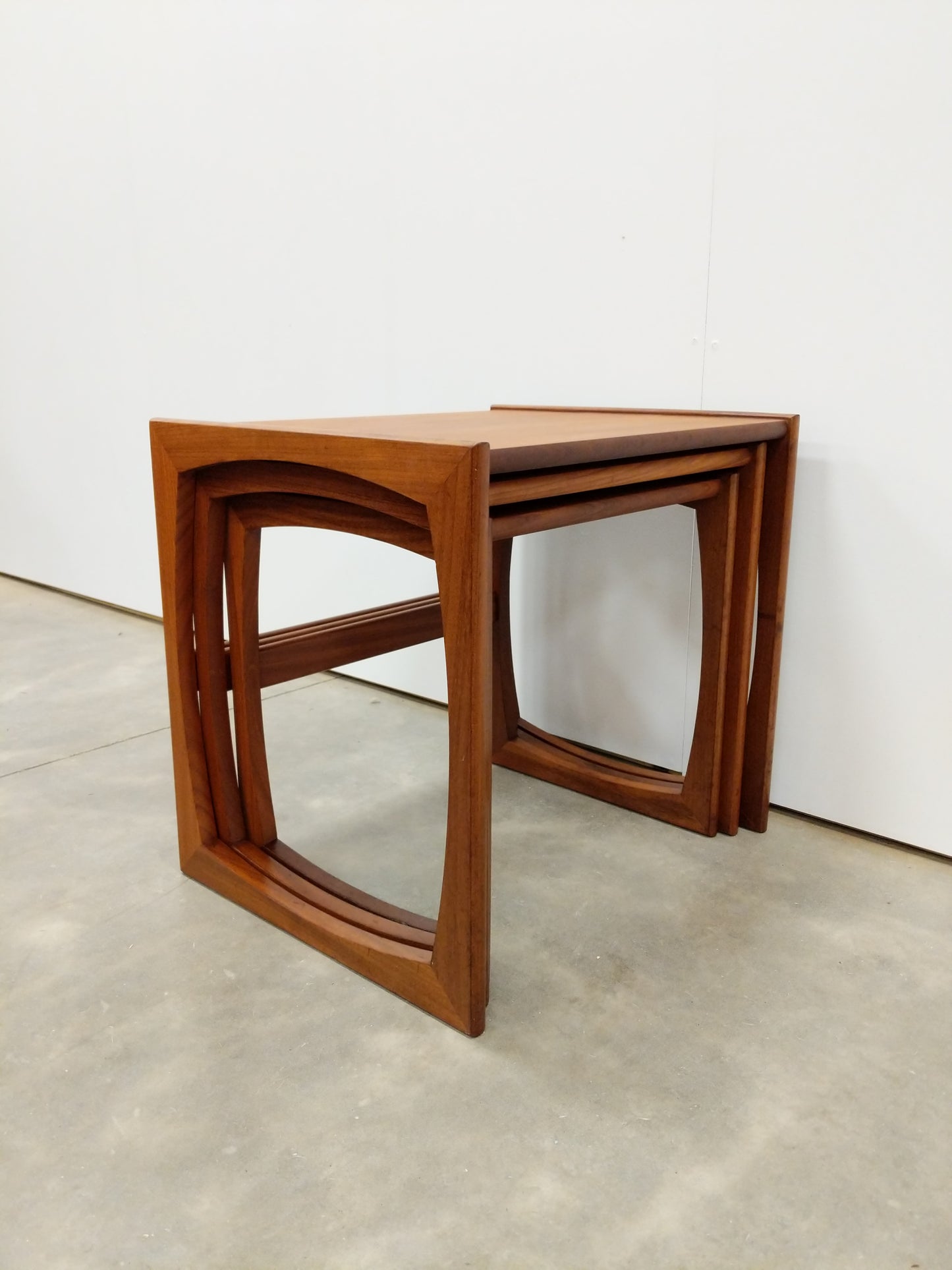 Set of Vintage Mid Century Modern Teak Nesting Tables by G Plan