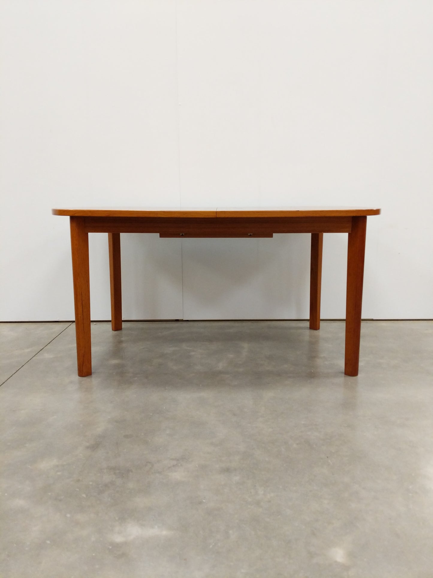 Vintage Danish Modern Teak Extendable Dining Table