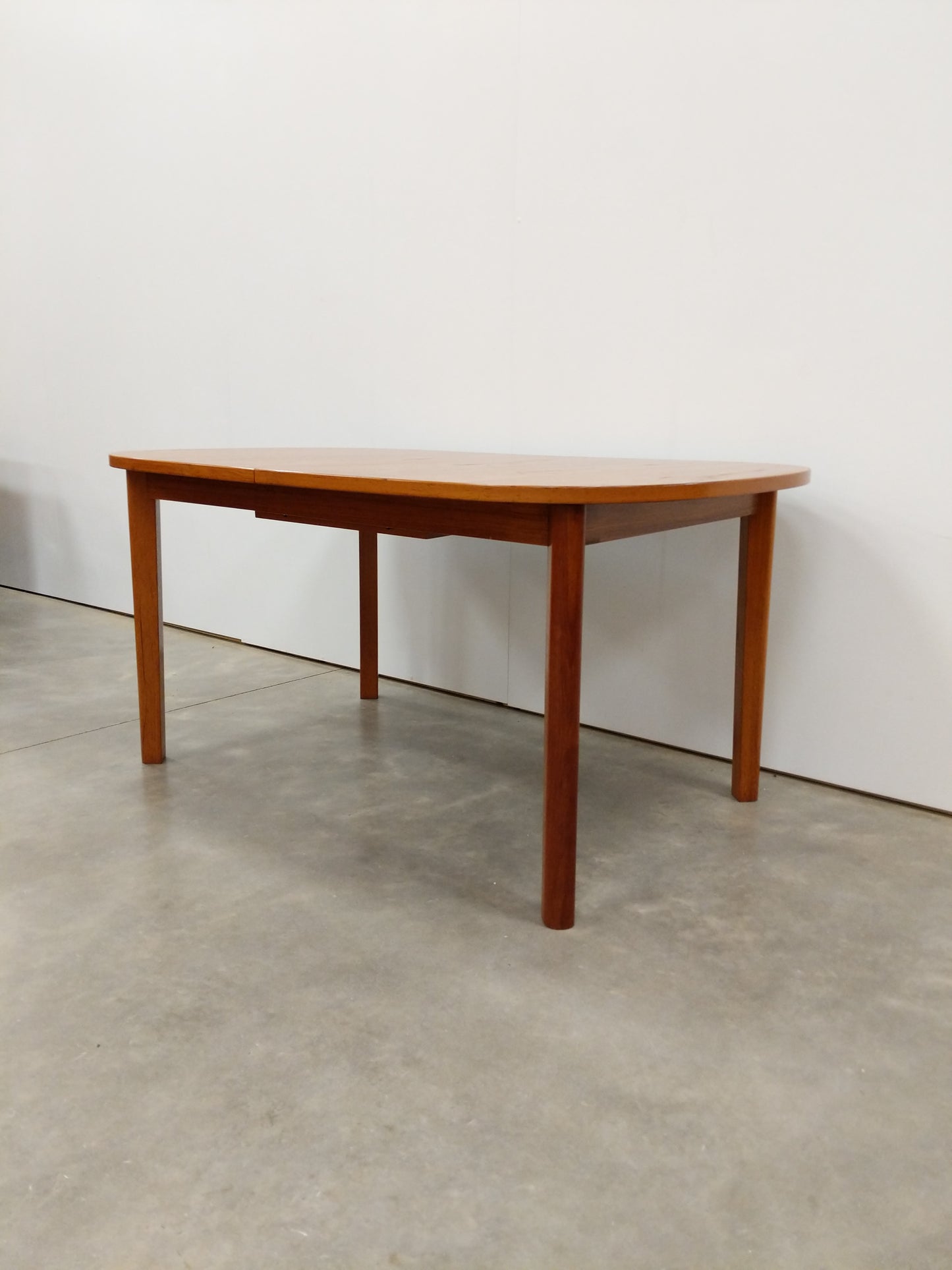 Vintage Danish Modern Teak Extendable Dining Table