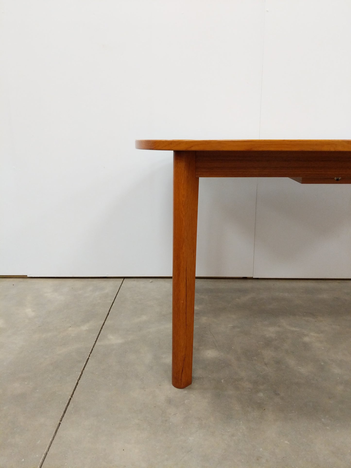 Vintage Danish Modern Teak Extendable Dining Table