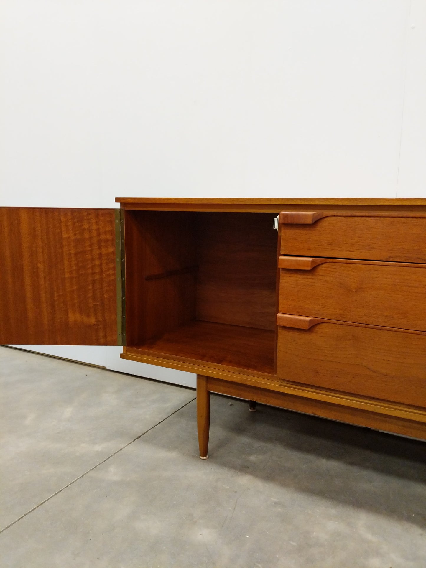 Vintage Mid Century Modern Teak Credenza by Austinsuite