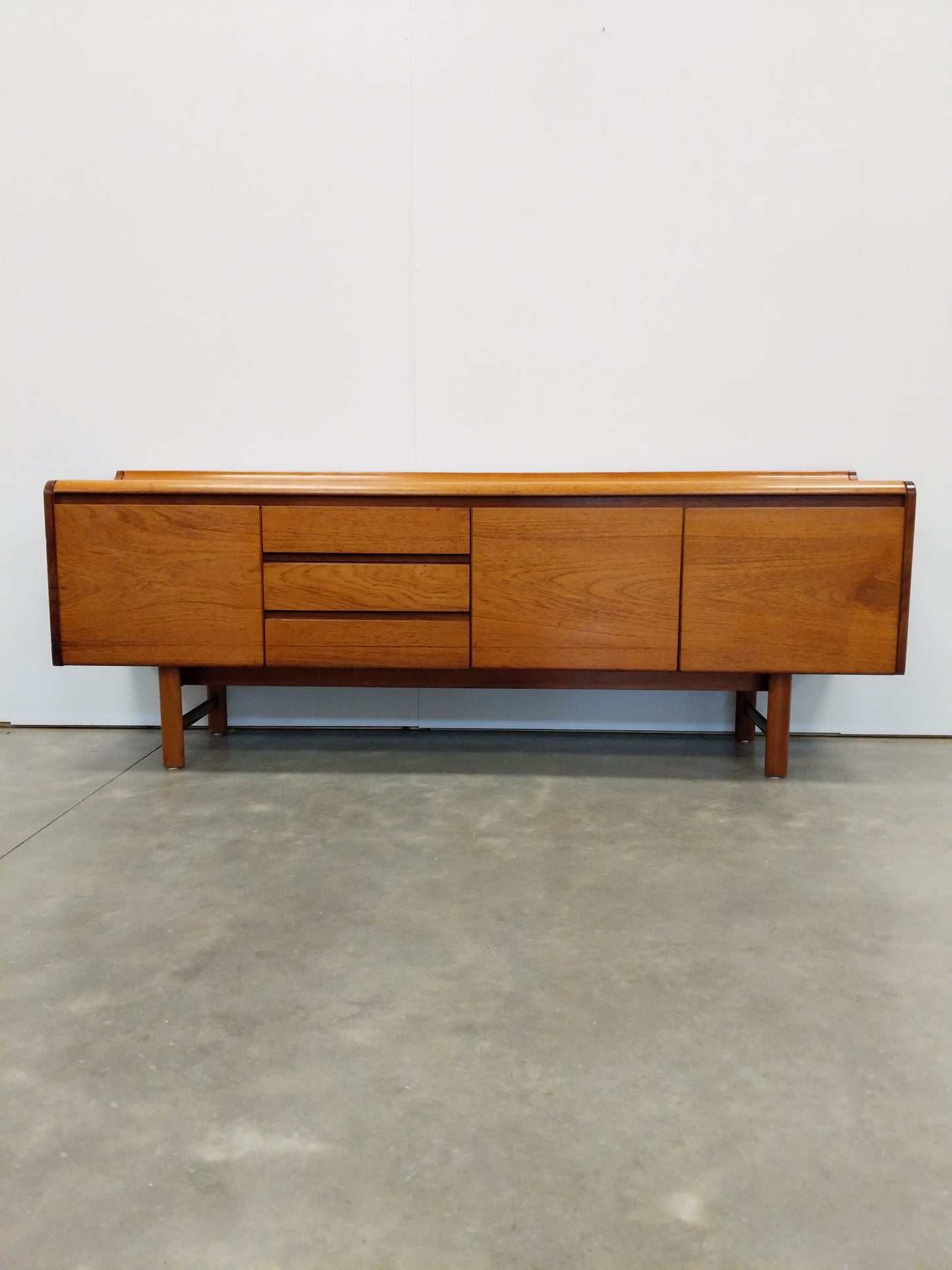 Vintage Mid Century Modern Teak Credenza by White and Newton
