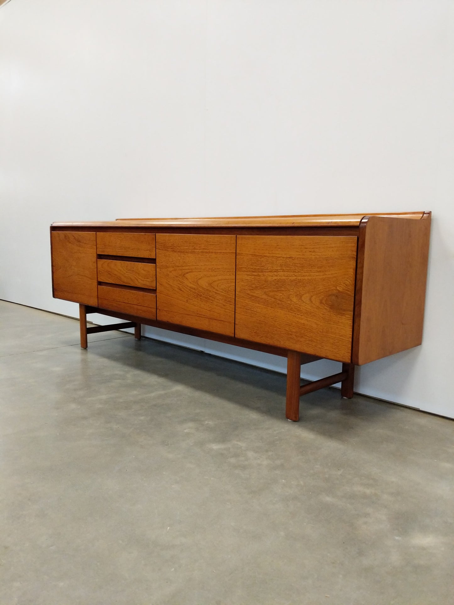 Vintage Mid Century Modern Teak Credenza by White and Newton