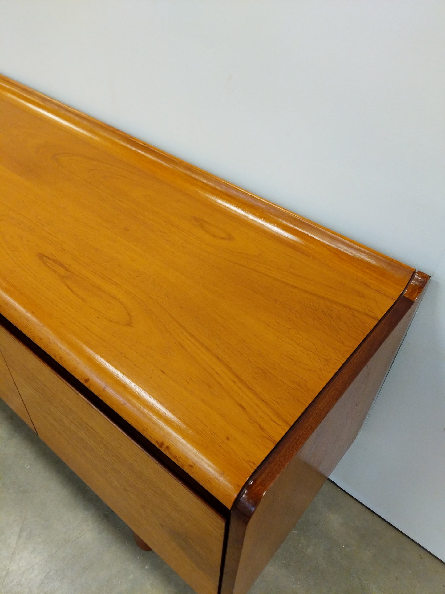 Vintage Mid Century Modern Teak Credenza by White and Newton